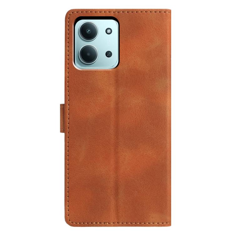 For Redmi 15C 5G / 4G EU 173mm Triangles Embossed Leather Phone Case