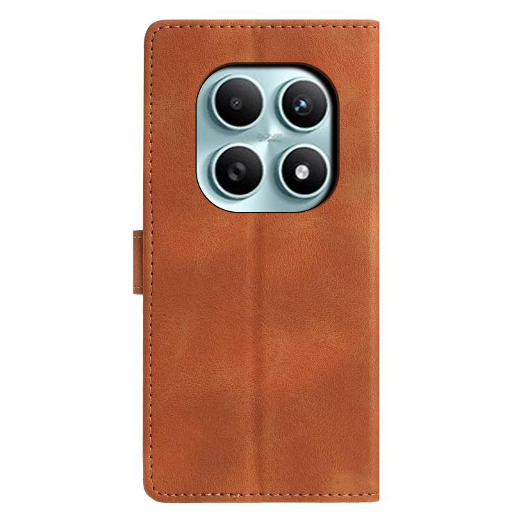 For Redmi Note 15 4G / 5G Global 164mm Triangles Embossed Leather Phone Case