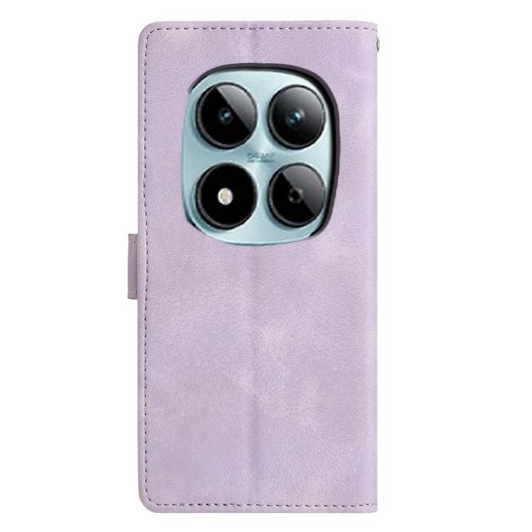 For Redmi Note 15 Pro 5G Global 163.6mm Triangles Embossed Leather Phone Case