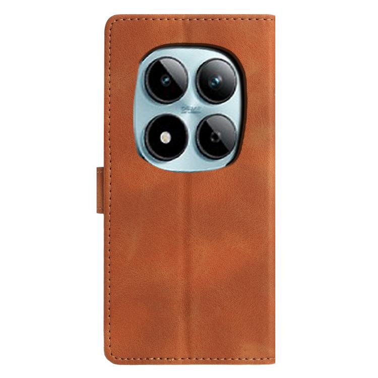 For Redmi Note 15 Pro 5G Global 163.6mm Triangles Embossed Leather Phone Case