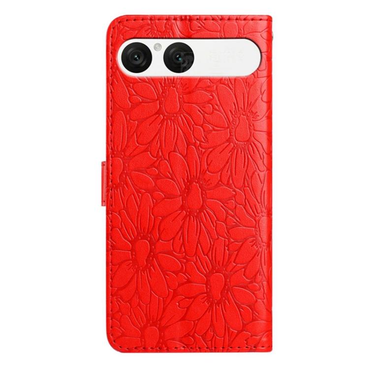 For Sony Xperia 10 VII Daisy Embossed Leather Phone Case