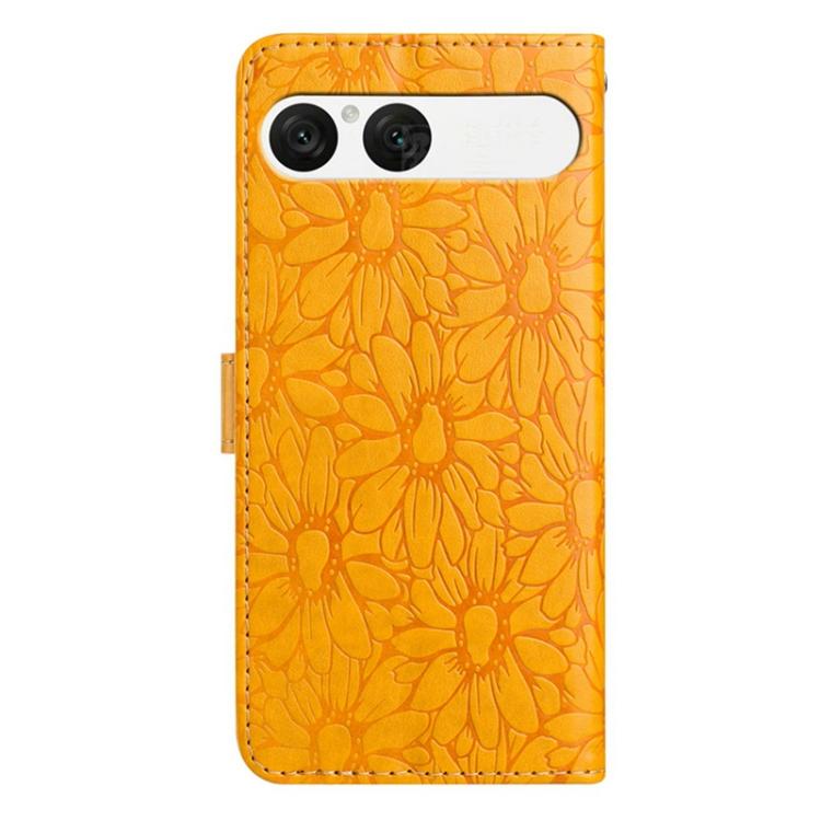 For Sony Xperia 10 VII Daisy Embossed Leather Phone Case