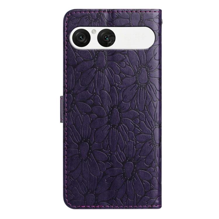 For Sony Xperia 10 VII Daisy Embossed Leather Phone Case