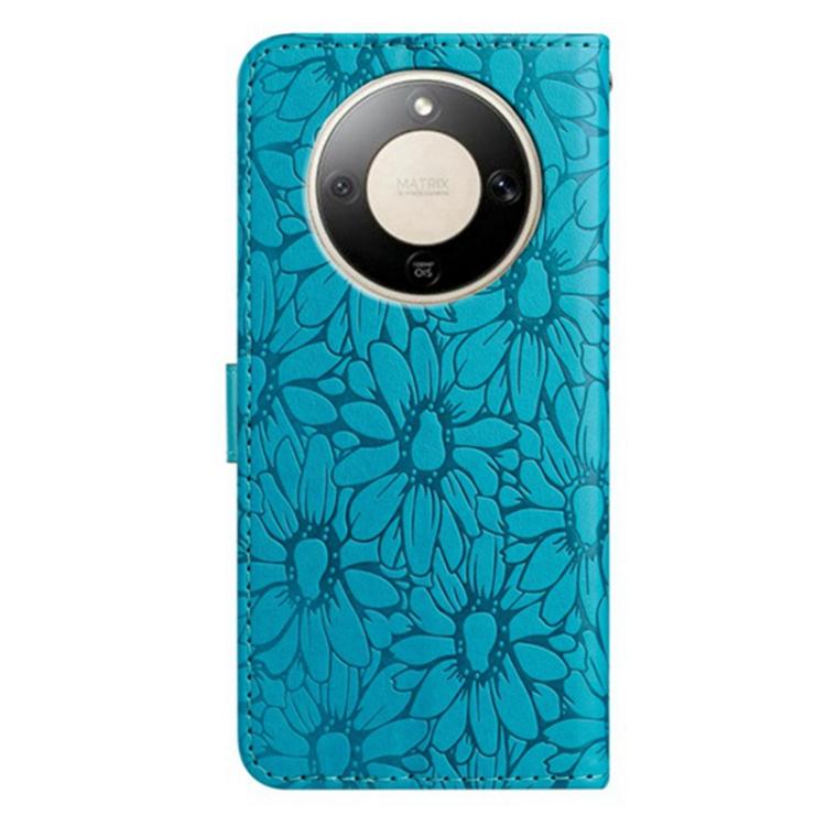 For Honor X9d 5G Global Daisy Embossed Leather Phone Case