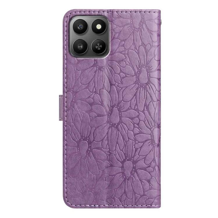 For Honor 400 Smart / X7d 5G Global Daisy Embossed Leather Phone Case