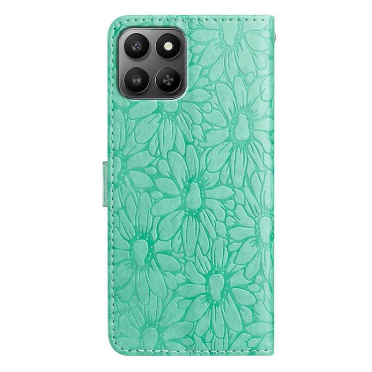 For Honor 400 Smart / X7d 5G Global Daisy Embossed Leather Phone Case