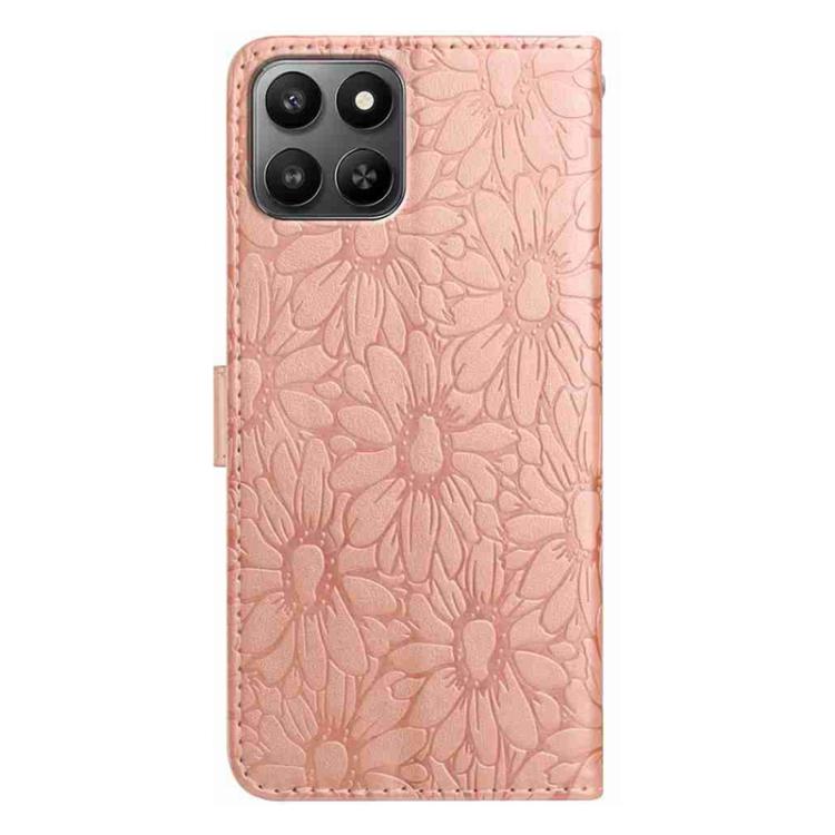 For Honor 400 Smart / X7d 5G Global Daisy Embossed Leather Phone Case