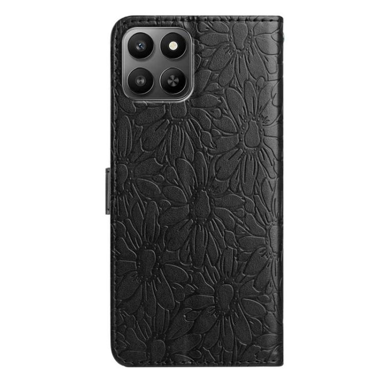 For Honor 400 Smart / X7d 5G Global Daisy Embossed Leather Phone Case