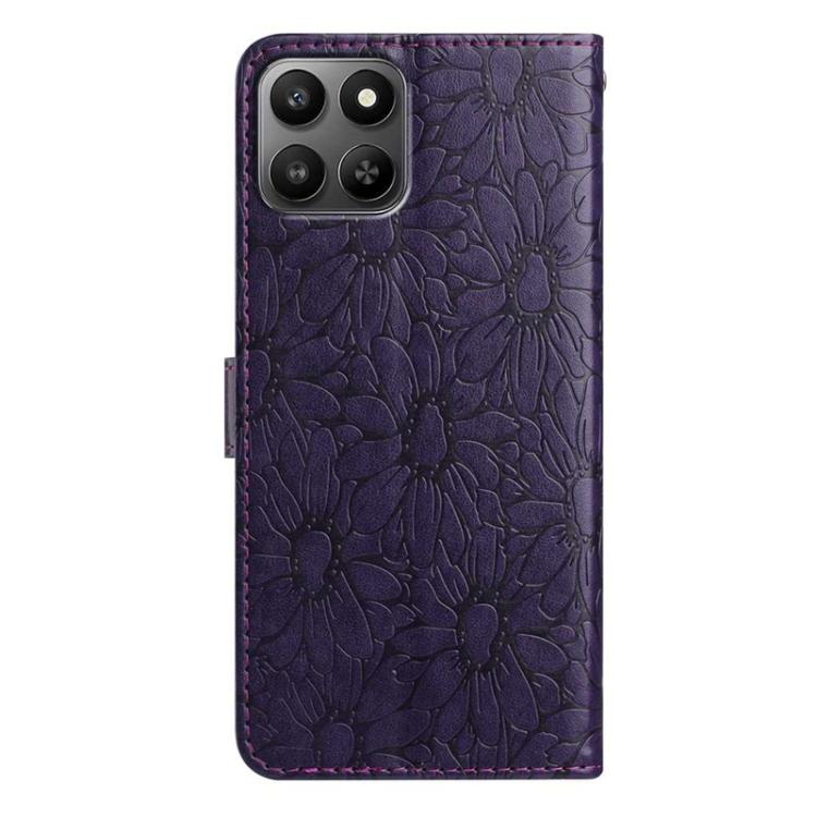 For Honor 400 Smart / X7d 5G Global Daisy Embossed Leather Phone Case