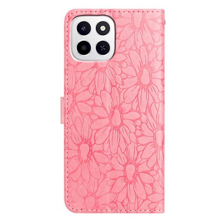 For Honor X6c 4G / X5b 4G Global Daisy Embossed Leather Phone Case