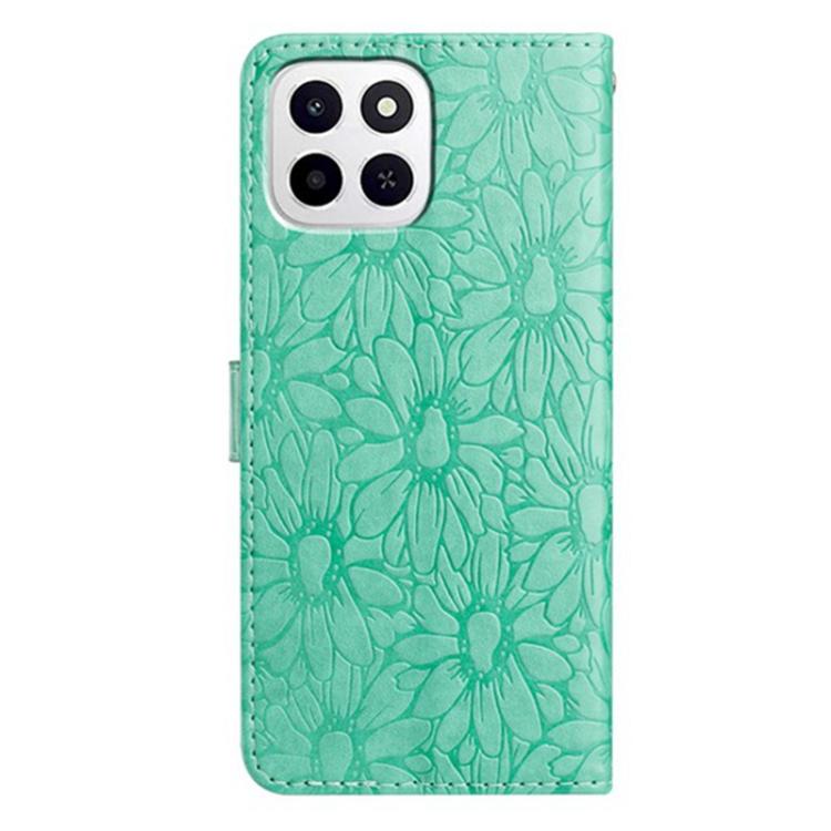 For Honor X6c 4G / X5b 4G Global Daisy Embossed Leather Phone Case