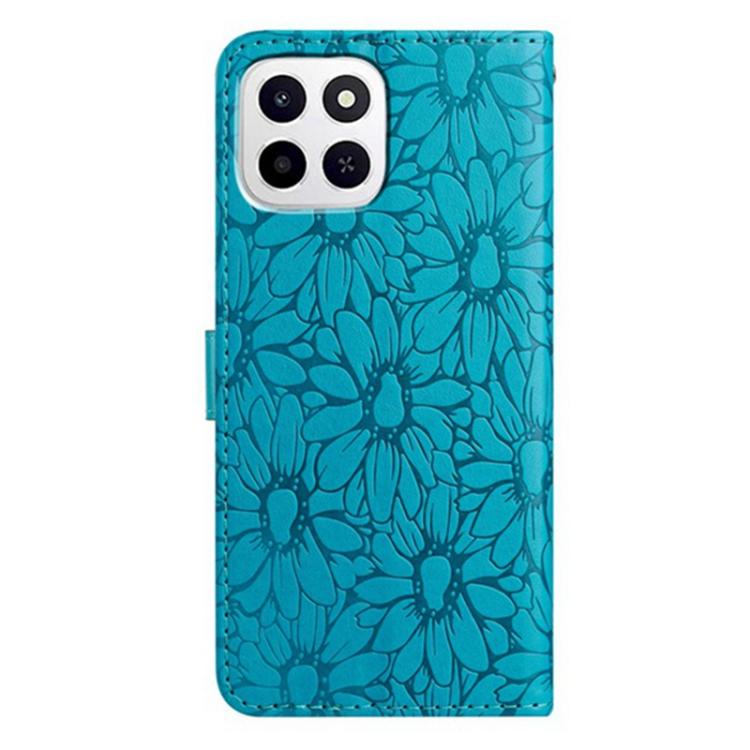 For Honor X6c 4G / X5b 4G Global Daisy Embossed Leather Phone Case