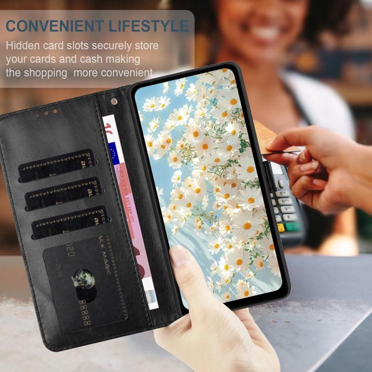 For Redmi 14C Daisy Embossed Leather Phone Case
