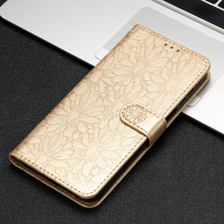 For Redmi Note 14 4G 164.84mm Daisy Embossed Leather Phone Case