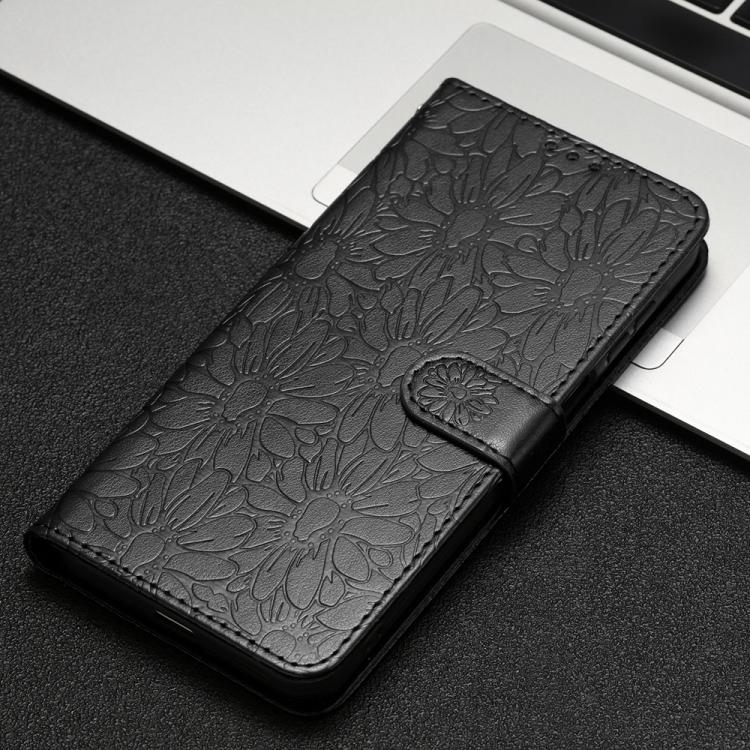 For Redmi Note 14 4G 164.84mm Daisy Embossed Leather Phone Case