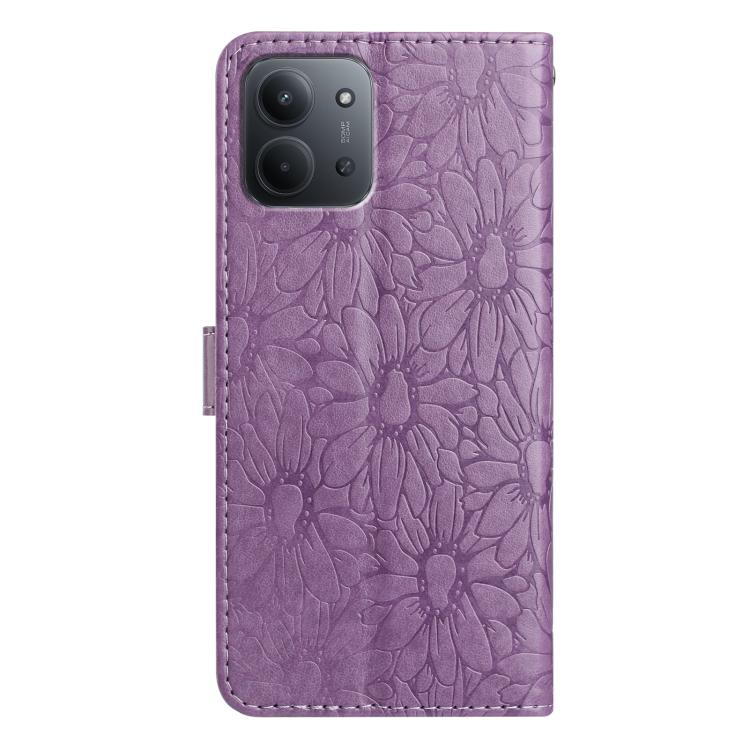 For Redmi 15C 5G / 4G EU 173mm Daisy Embossed Leather Phone Case