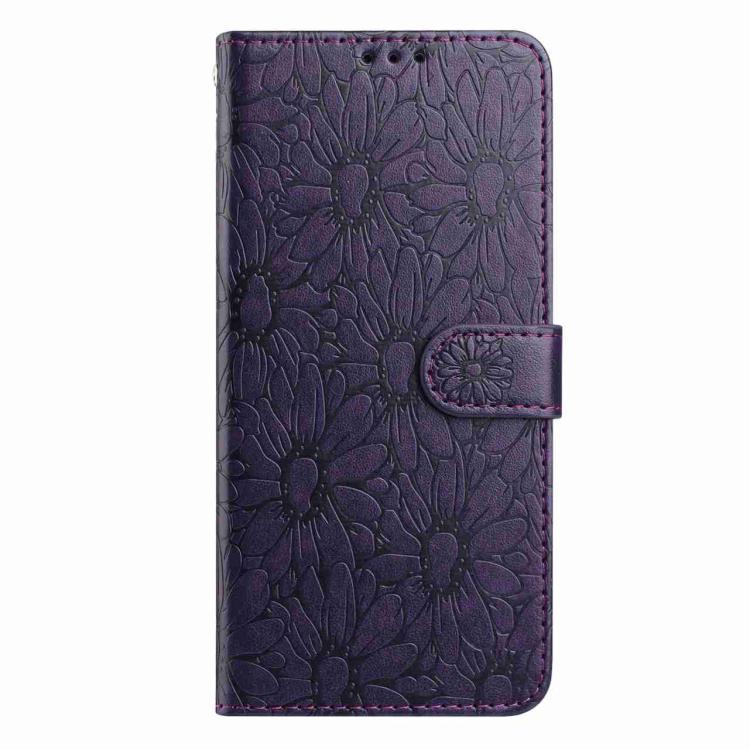 For Redmi 15C 5G / 4G EU 173mm Daisy Embossed Leather Phone Case
