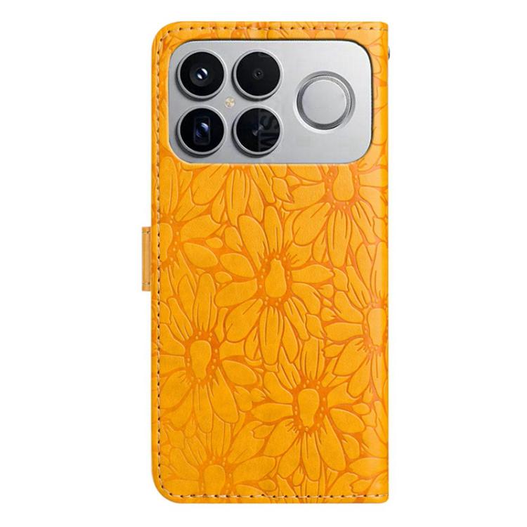 For Redmi K90 / Poco F8 Pro Daisy Embossed Leather Phone Case