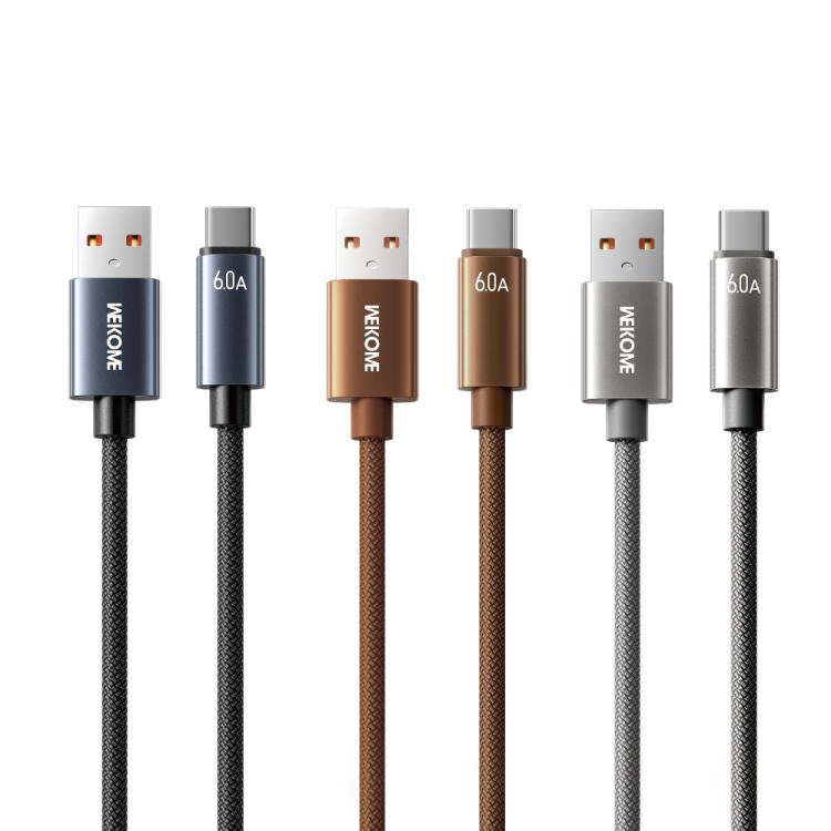 WK WDC-63a 66W USB to Type-C Fast Charging Data Cable, Length: 1.2m