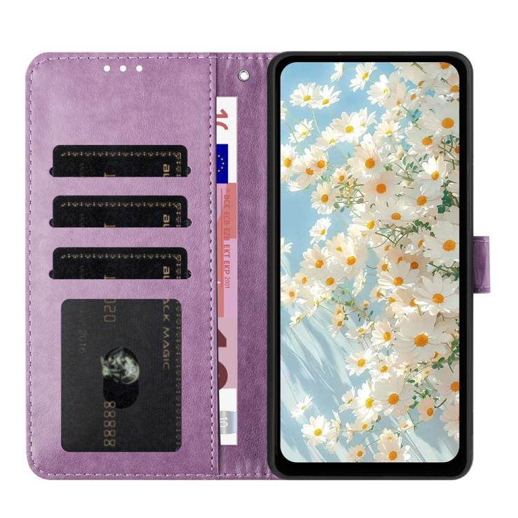 For iPhone SE 2022 / SE 2020 / 8 / 7 Daisy Embossed Leather Phone Case