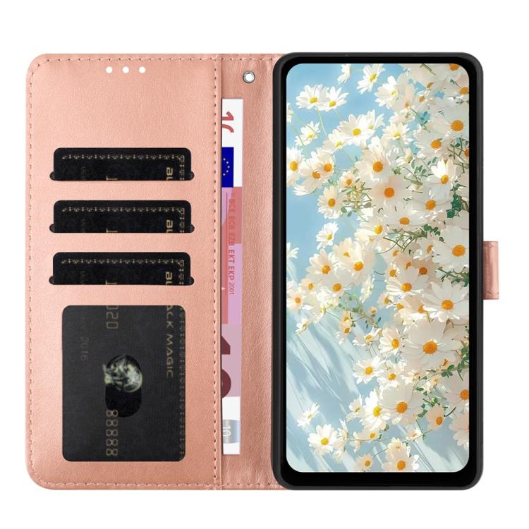 For iPhone Air Daisy Embossed Leather Phone Case