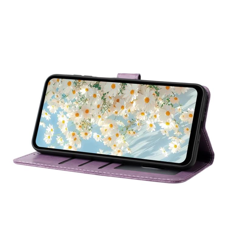 For iPhone 17 Pro Daisy Embossed Leather Phone Case