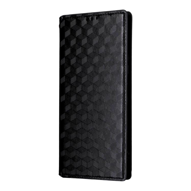 For Huawei Enjoy 80 4G / nova Y73 4G Cubic Grid Texture Flip Leather Phone Case