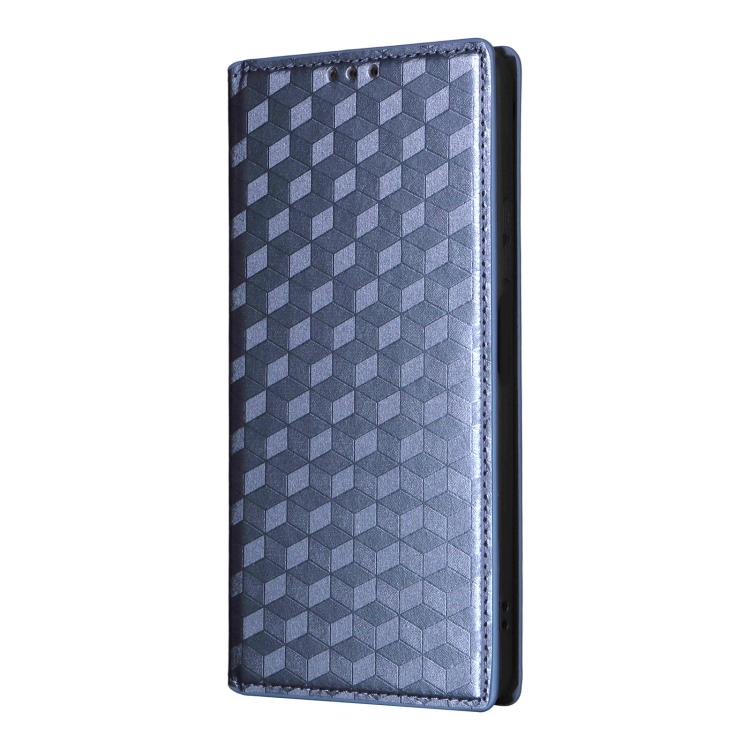 For Huawei Enjoy 80 4G / nova Y73 4G Cubic Grid Texture Flip Leather Phone Case