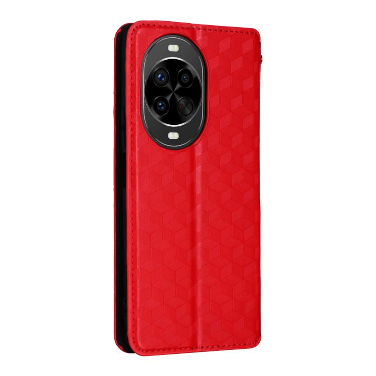 For Huawei nova 14 Pro 5G Cubic Grid Texture Flip Leather Phone Case