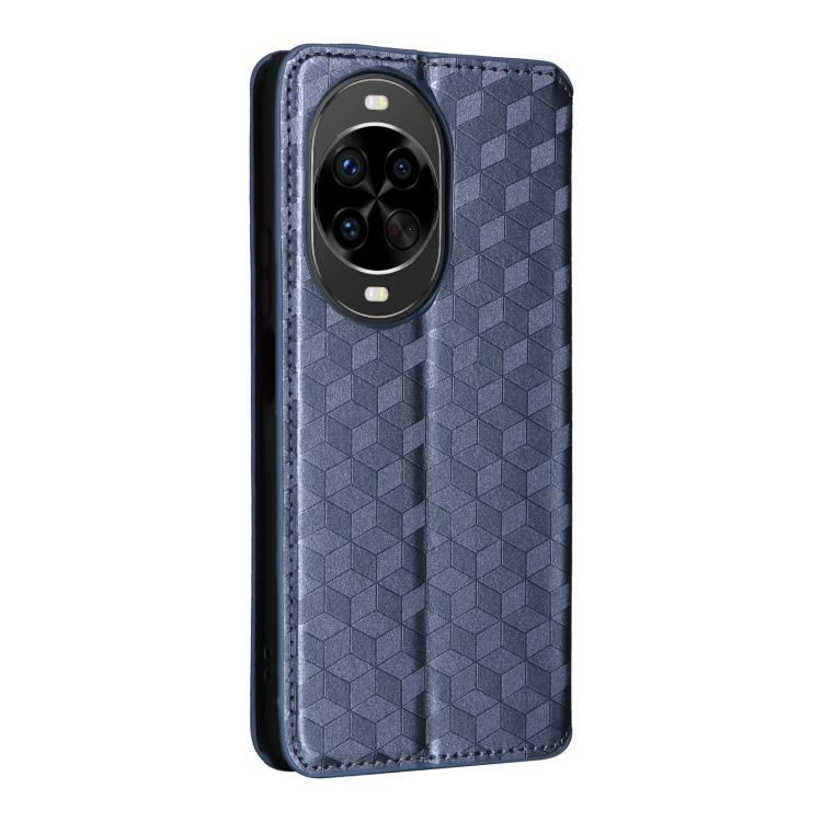 For Huawei nova 14 Ultra 5G Cubic Grid Texture Flip Leather Phone Case
