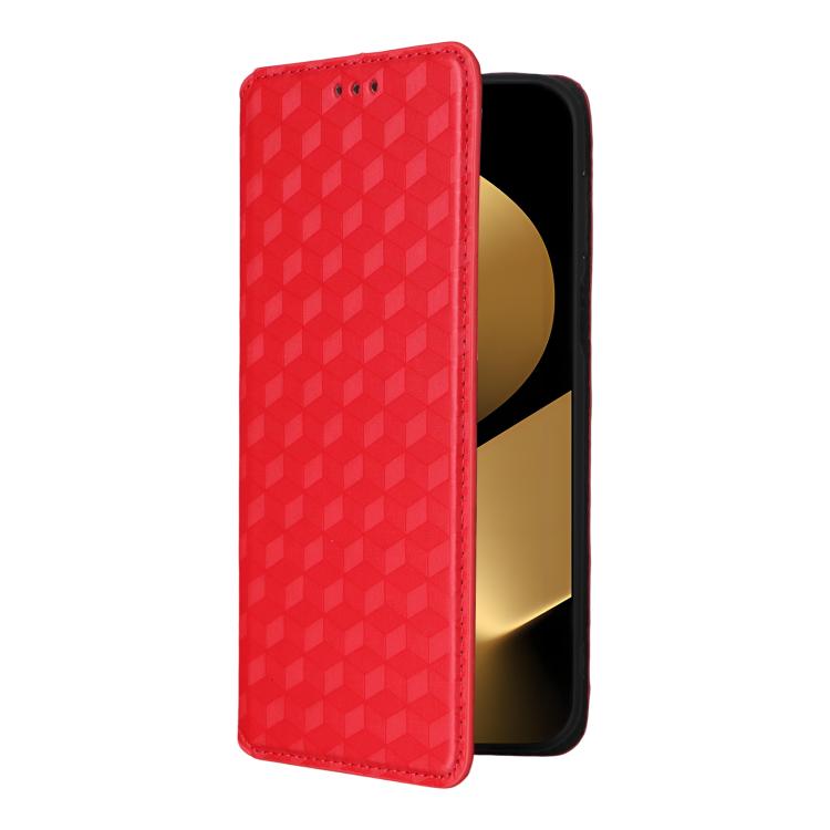 For Huawei Pura 80 Ultra 5G Cubic Grid Texture Flip Leather Phone Case