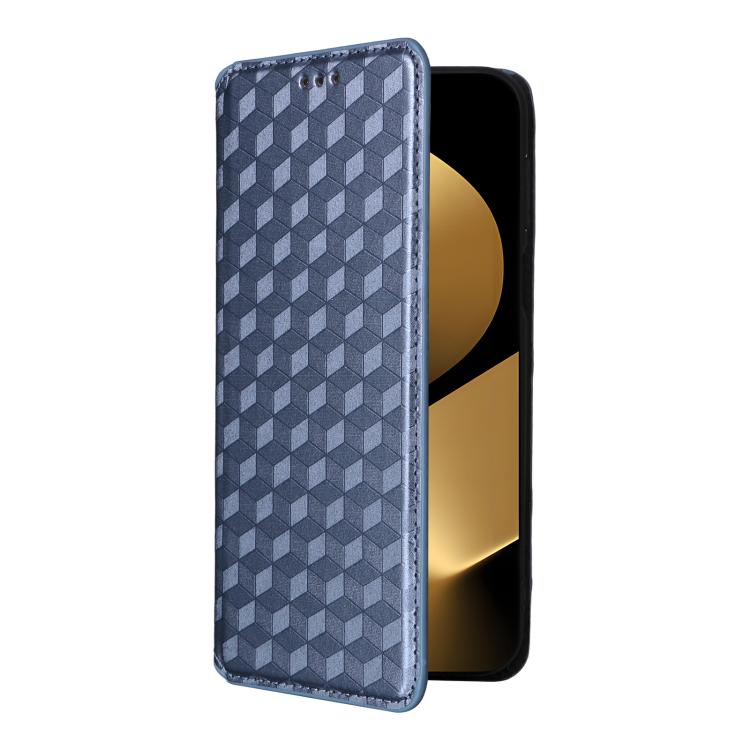 For Huawei Pura 80 Ultra 5G Cubic Grid Texture Flip Leather Phone Case