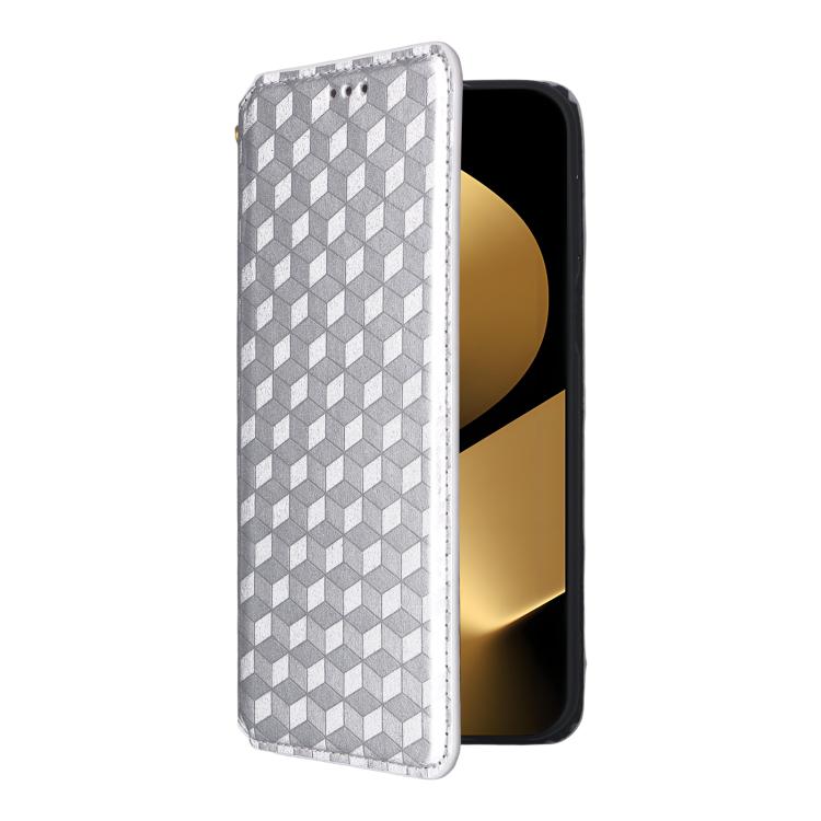 For Huawei Pura 80 Ultra 5G Cubic Grid Texture Flip Leather Phone Case
