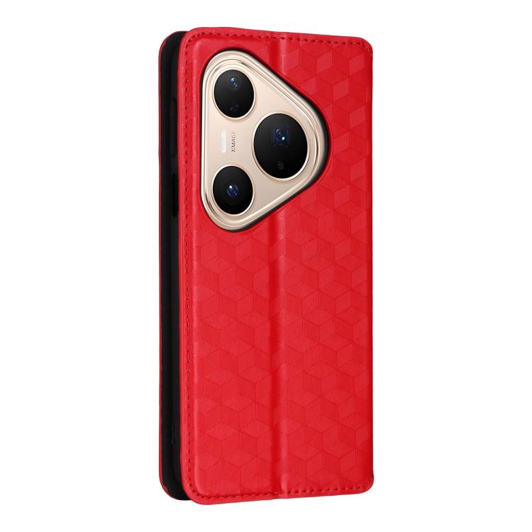 For Huawei Pura 80 Pro 5G / 80 Pro+ 5G Cubic Grid Texture Flip Leather Phone Case