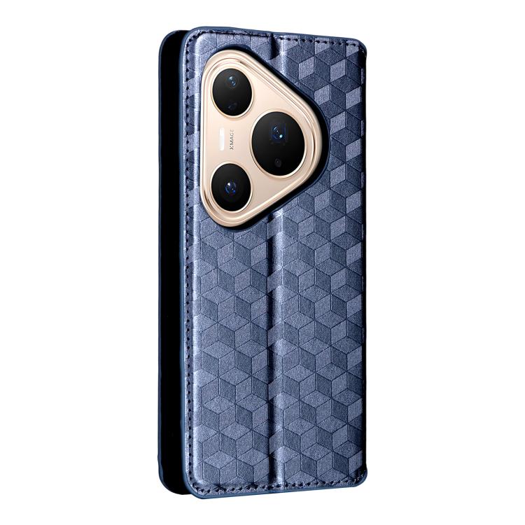 For Huawei Pura 80 Pro 5G / 80 Pro+ 5G Cubic Grid Texture Flip Leather Phone Case