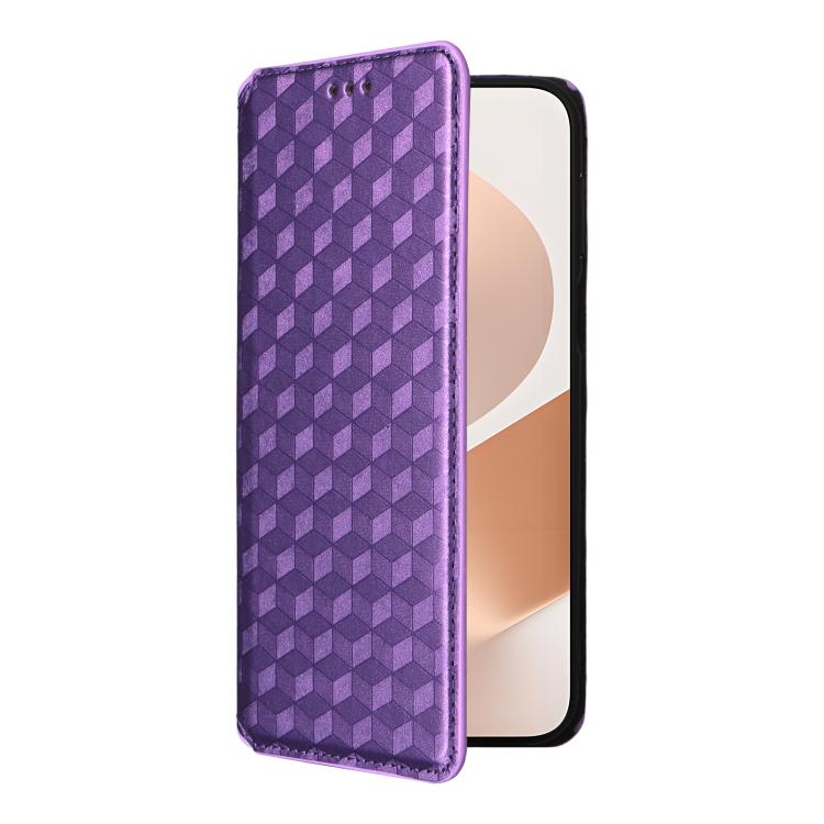 For Huawei Pura 80 Pro 5G / 80 Pro+ 5G Cubic Grid Texture Flip Leather Phone Case