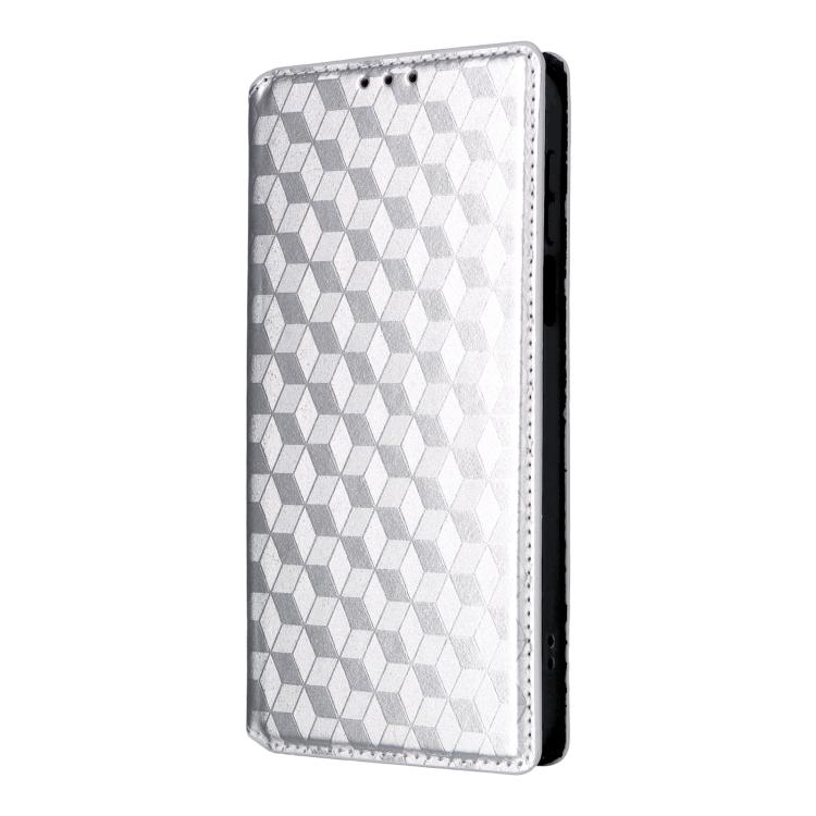 For Huawei Pura 90 Pro Max 5G Cubic Grid Texture Flip Leather Phone Case