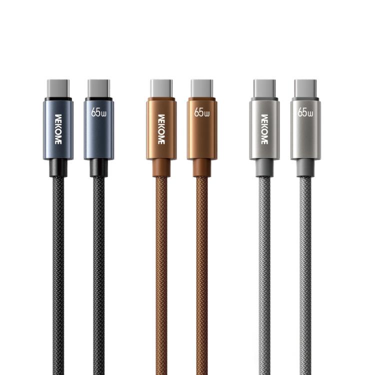 WK WDC-64 PD65W Type-C to Type-C Fast Charging Data Cable, Length: 1.2m