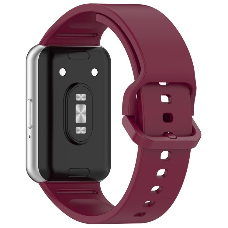 For Samsung Galaxy Fit3 SM-R390 xDfind Solid Color Colorful Buckle Silicone Watch Band