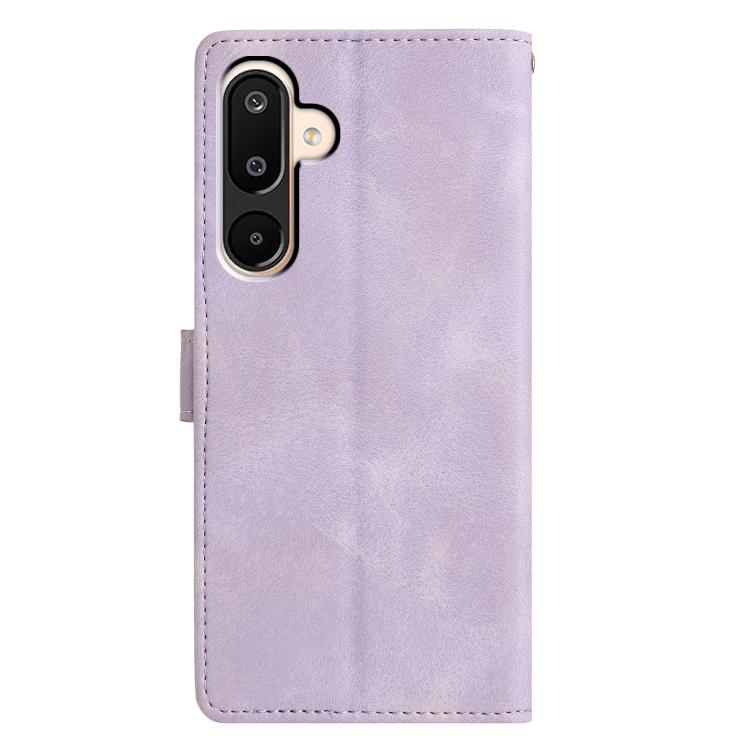 For Samsung Galaxy M16 5G Triangles Embossed Leather Phone Case