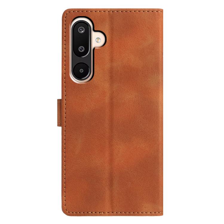 For Samsung Galaxy M16 5G Triangles Embossed Leather Phone Case