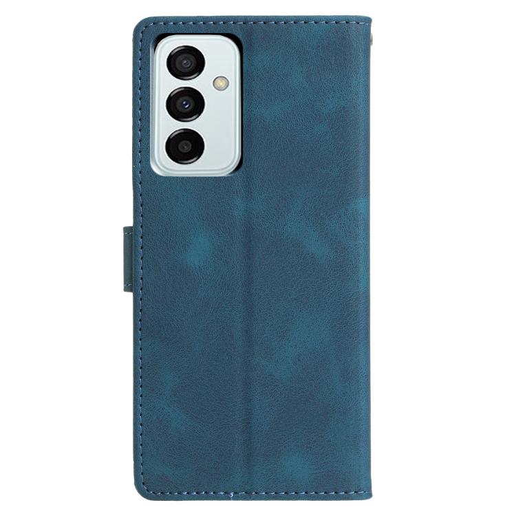 For Samsung Galaxy M23 Triangles Embossed Leather Phone Case