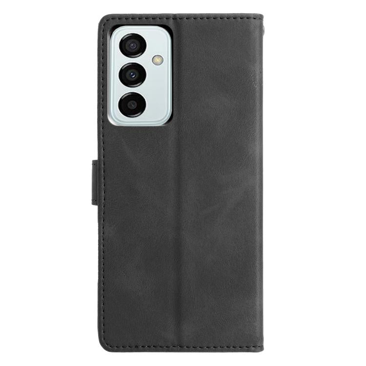 For Samsung Galaxy M23 Triangles Embossed Leather Phone Case