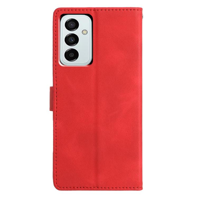 For Samsung Galaxy M23 Triangles Embossed Leather Phone Case