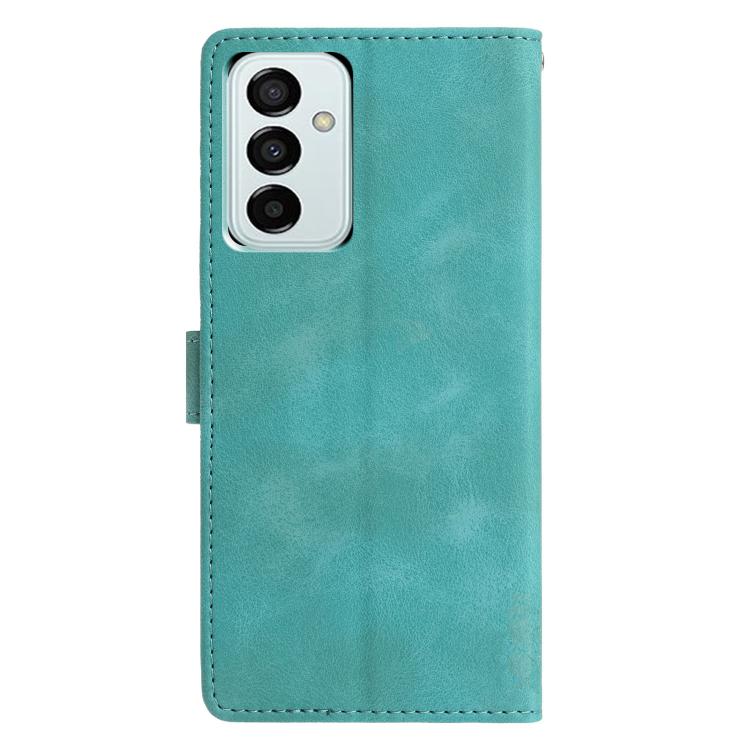 For Samsung Galaxy M23 Triangles Embossed Leather Phone Case