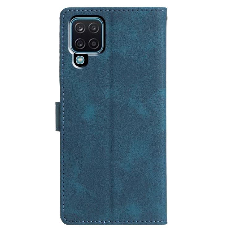 For Samsung Galaxy M53 Triangles Embossed Leather Phone Case