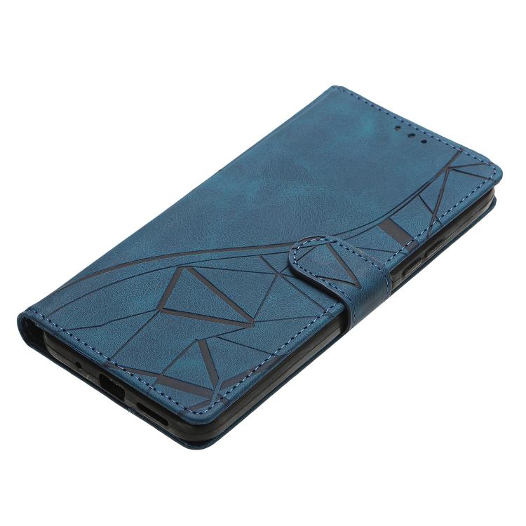 For Samsung Galaxy M33 Triangles Embossed Leather Phone Case
