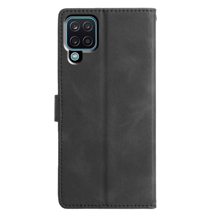 For Samsung Galaxy M33 Triangles Embossed Leather Phone Case