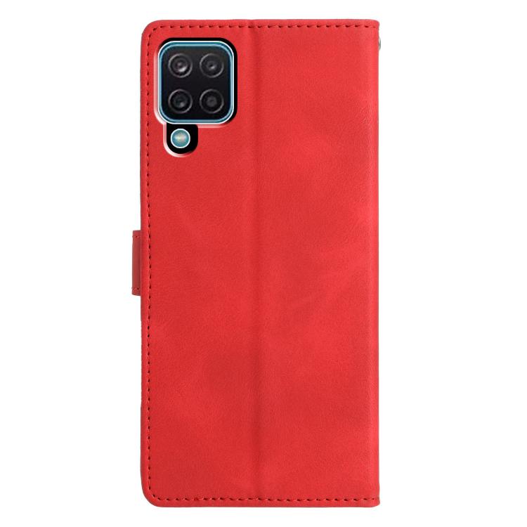 For Samsung Galaxy M33 Triangles Embossed Leather Phone Case