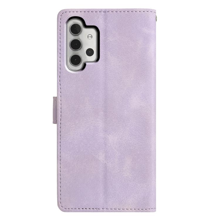 For Samsung Galaxy A13 4G Triangles Embossed Leather Phone Case